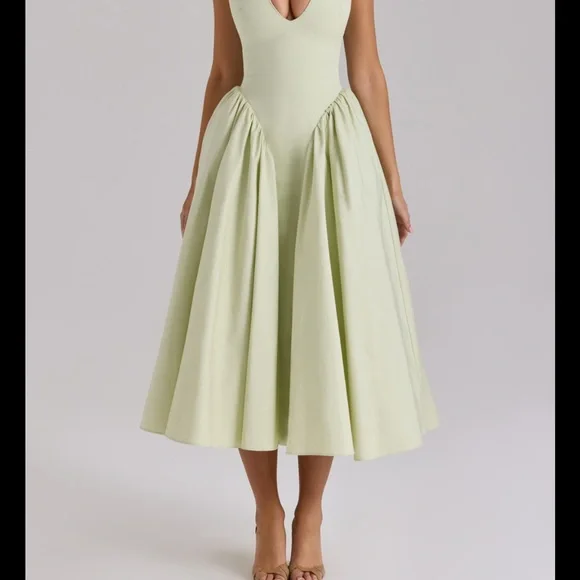 sachin and babi light blue dress House of CB | Dresses | House Of Cb Green Fit And Flare Midi Dress For  Wedding Guest